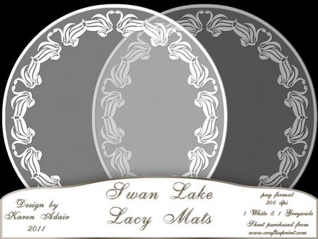 Swan Lake Lacy Mats