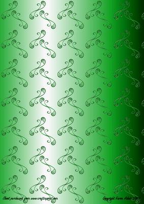 Green Metallic Swirls