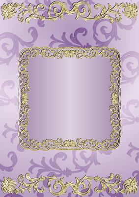 Gilding and Swirls in Lilac