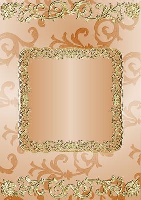Gilding and Swirls in Peach