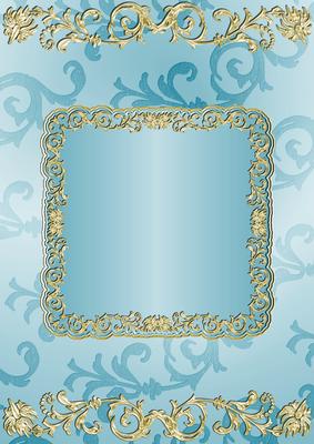 Gilding and Swirls in Turquoise