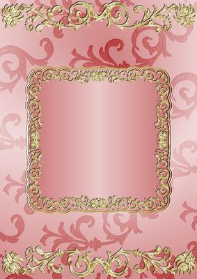 Gilding and Swirls in Rose
