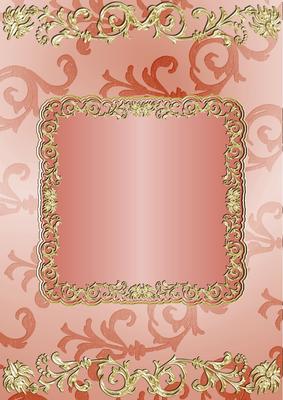 Gilding and Swirls in Salmon