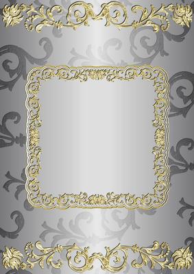 Gilding and Swirls in Silver-grey