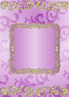 Gilding and Swirls in Pink