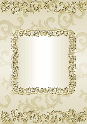 Gilding and Swirls in Beige