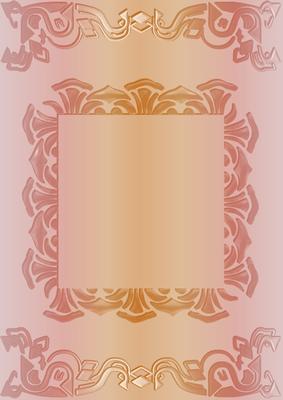 Art Deco Card Front in Sunrise