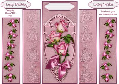 Sweetheart Roses Theatre Fold Panels