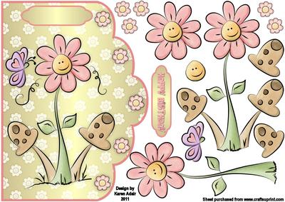 Daisy, Daisy 2 - Scallop Edge Card Front