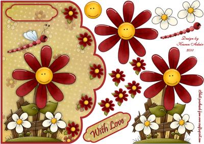 Perfect Petals Scallop Edge Card Front