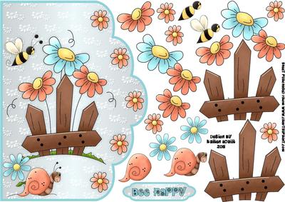 Dozy Daisy Days Scallop Edge Card Front