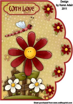 Perfect Petals A4 Scallop Edge Card Front