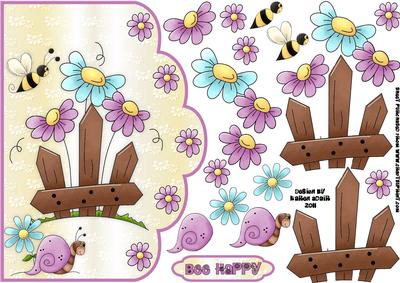 Dozy Daisy Days 2 Scallop Edge Card Front