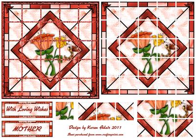 Dragonflowers, Inchie Pyramid Card Front