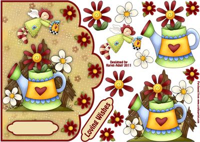 Garden Song Scallop Edge Card Front