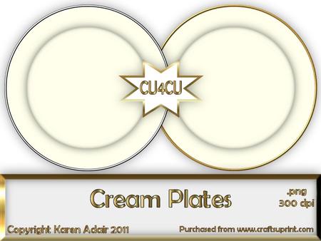 Cream Plates