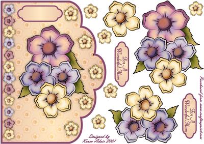 Blooming Beautiful Scallop Edge Card Front