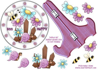 Dozy Daisy Days Plate Card and Stand