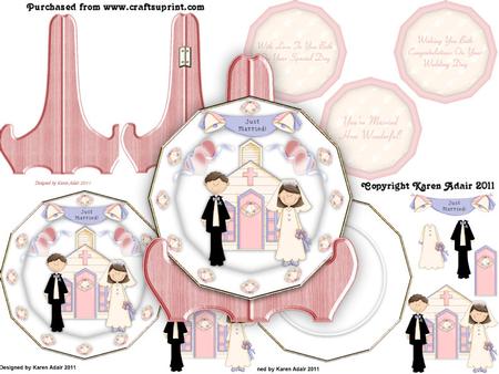 Wedding Keepsake Plate Card Kit