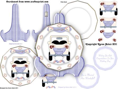 Wedding Keepsake Plate Card Kit 2