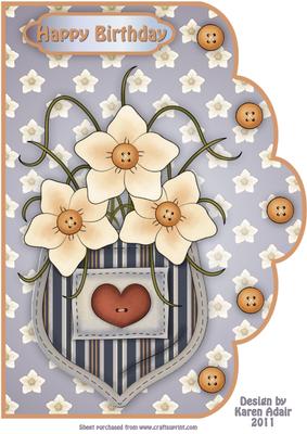 Pocket Daffs Sa4 Callop Edge Card Front