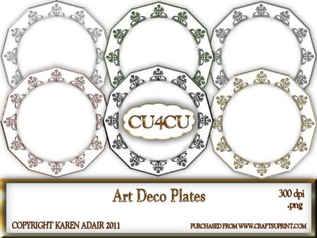 Art Deco Plates