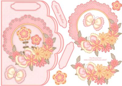 Spring Fancy Scallop Edge Card Front