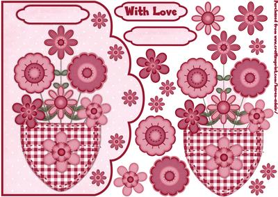 Posy in a Pocket Scallop Edge Card Front