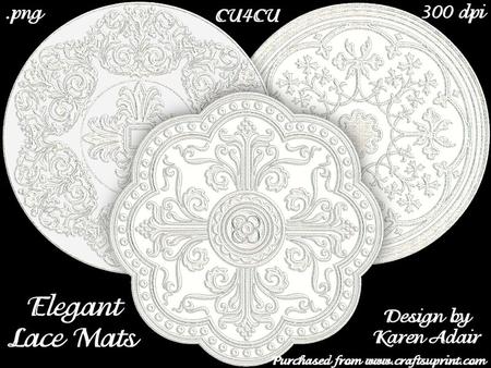 Elegant Lace Mats