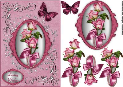 Sweetbriar Surprise Card Front with Step by Step