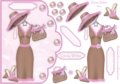 A Touch of Class Scallop Edge Card Front with Step by Step