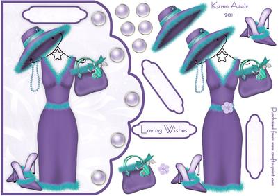 A Touch of Class 2 Scallop Edge Card Front with Step by Step