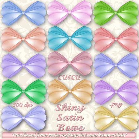 Shiny Satin Bows