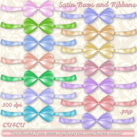 Shiny Satin Bows and Ribbons