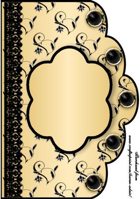 Floral A4 Scallop Edge 'n Lace Card Front - Yellow