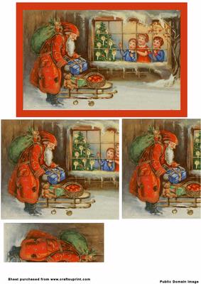 Vintage Santa Comes to Call
