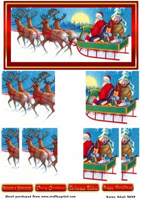 Santa and His Sleigh