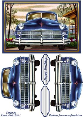 1947 Chrysler Card Front with Step by Step
