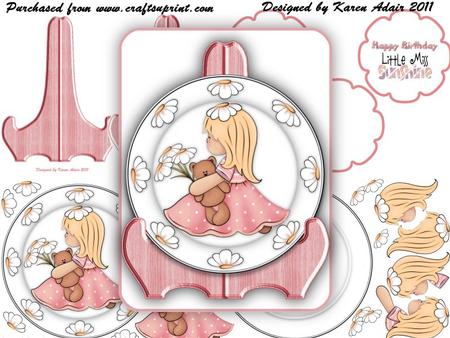 Little Miss Sunshine Plate Card Kit