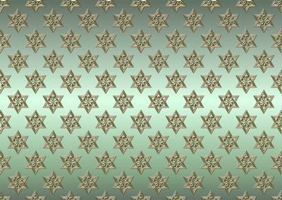 Golden Stars - Moss Green