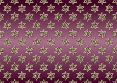 Golden Stars - Burgundy