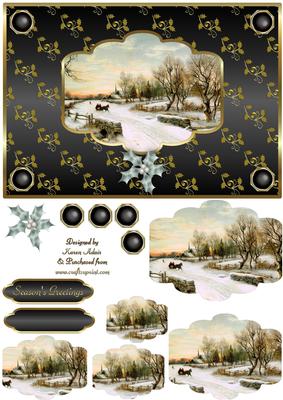 Sleigh Bells Ring Pyramid Card Front