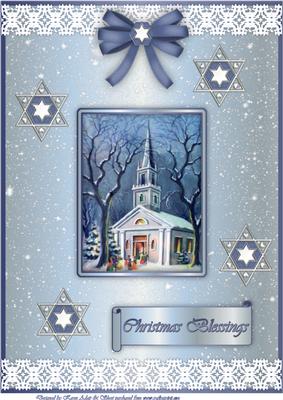 Going to Christmas Mass A4 Card Front