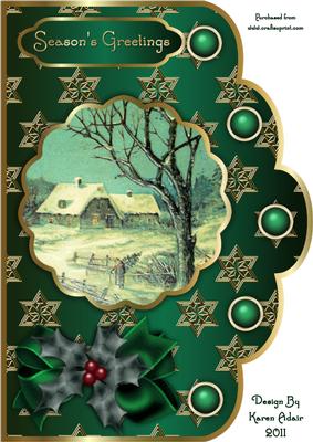 A Winters Tale A4 Scallop Card Front