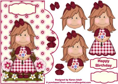 Little Petal Scallop Card Front with Step by Step