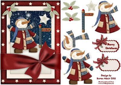 That Frosty Feeling Card Front with Step by Step
