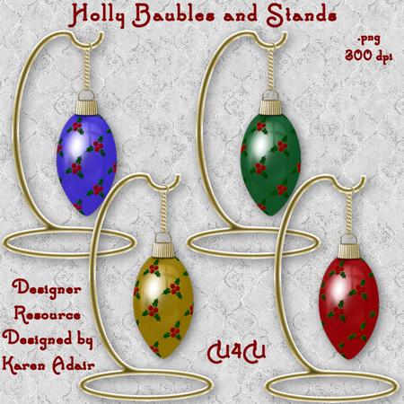 Christmas Baubles and Stands