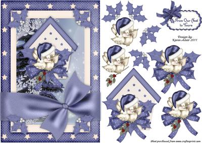 Little Christmas Sparrow's Got the Blues Card Front