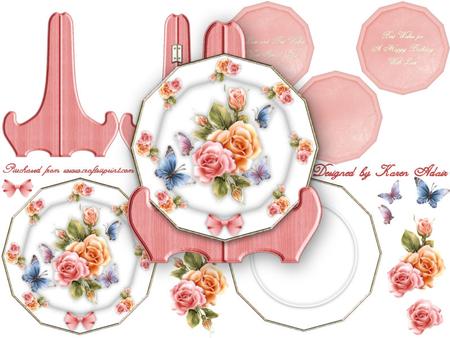 Rosy Glow Plate Card Kit