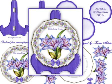 Floral Fantasy Plate Card Kit